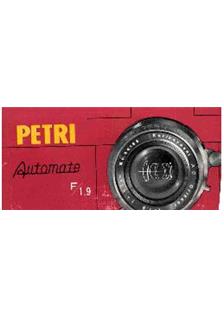 Petri Automate f1.9 manual. Camera Instructions.